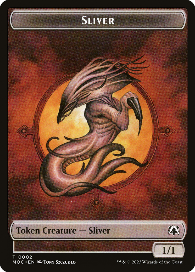 Sliver (TMOC-002) - March of the Machine Commander Tokens - Premium MTG Single from Wizards of the Coast - Just $0! Shop now at Game Crave Tournament Store