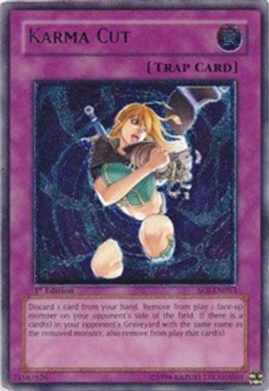 Karma Cut (UTR) (SOI-EN053) - Shadow of Infinity Unlimited - Premium Yugioh Single from Konami - Just $12.12! Shop now at Game Crave Tournament Store
