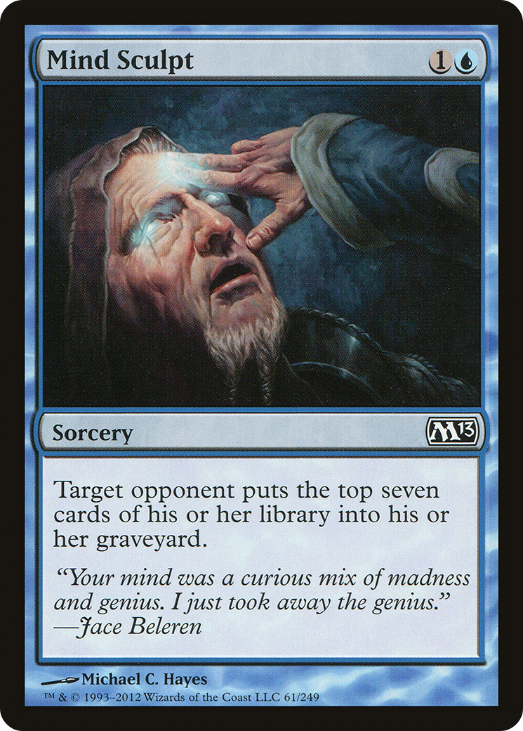 Mind Sculpt (M13-061) - Magic 2013 Foil - Premium MTG Single from Wizards of the Coast - Just $0.18! Shop now at Game Crave Tournament Store