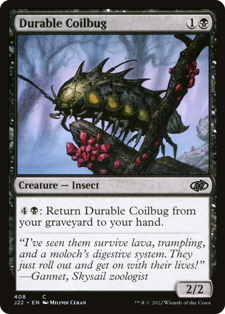 Durable Coilbug (J22-408) - Jumpstart 2022 - Premium MTG Single from Wizards of the Coast - Just $0.08! Shop now at Game Crave Tournament Store