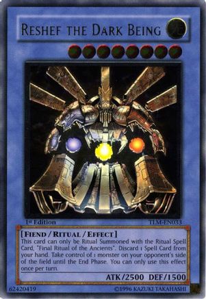 Reshef the Dark Being (UTR) (TLM-EN033) - The Lost Millennium Unlimited - Premium Yugioh Single from Konami - Just $31.84! Shop now at Game Crave Tournament Store
