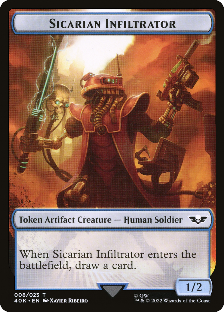 Sicarian Infiltrator (T40K-008) - Warhammer 40,000 Tokens - Premium MTG Single from Wizards of the Coast - Just $0! Shop now at Game Crave Tournament Store