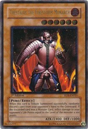 Thestalos the Firestorm Monarch (UTR) (RDS-EN021) - Rise of Destiny Unlimited - Premium Yugioh Single from Konami - Just $46.32! Shop now at Game Crave Tournament Store