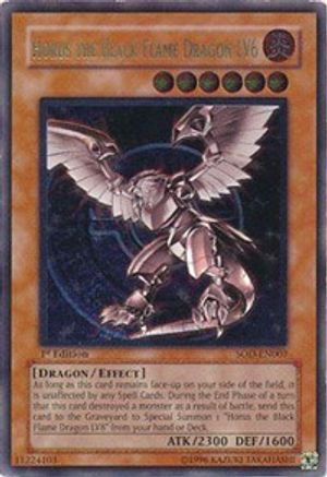 Horus the Black Flame Dragon LV6 (UTR) (SOD-EN007) - Soul of the Duelist 1st Edition - Premium Yugioh Single from Konami - Just $58.63! Shop now at Game Crave Tournament Store