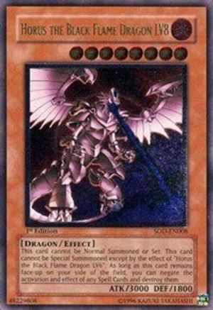 Horus the Black Flame Dragon LV8 (UTR) (SOD-EN008) - Soul of the Duelist Unlimited - Premium Yugioh Single from Konami - Just $237.86! Shop now at Game Crave Tournament Store