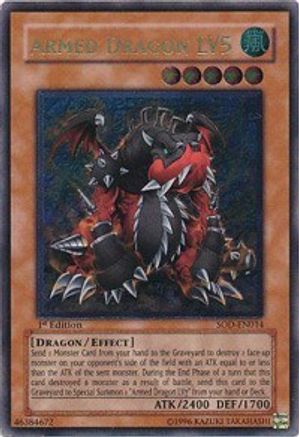 Armed Dragon LV5 (UTR) (SOD-EN014) - Soul of the Duelist Unlimited - Premium Yugioh Single from Konami - Just $24.93! Shop now at Game Crave Tournament Store