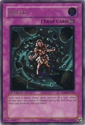 Greed (UTR) (SOD-EN055) - Soul of the Duelist 1st Edition - Premium Yugioh Single from Konami - Just $9.59! Shop now at Game Crave Tournament Store