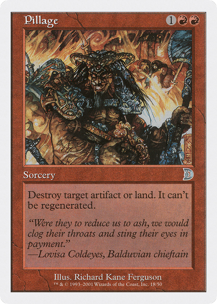 Pillage (DKM-018) - Deckmasters - Premium MTG Single from Wizards of the Coast - Just $0.09! Shop now at Game Crave Tournament Store