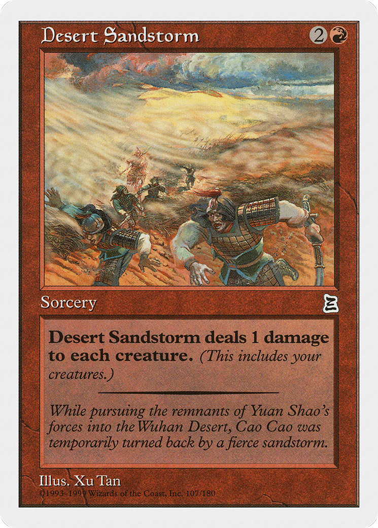 Desert Sandstorm (PTK-107) - Portal Three Kingdoms - Premium MTG Single from Wizards of the Coast - Just $1.01! Shop now at Game Crave Tournament Store