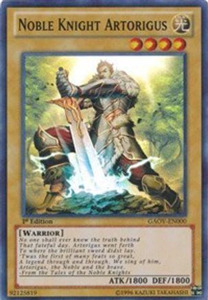 Noble Knight Artorigus (GAOV-EN000) - Galactic Overlord 1st Edition - Premium Yugioh Single from Konami - Just $0.64! Shop now at Game Crave Tournament Store