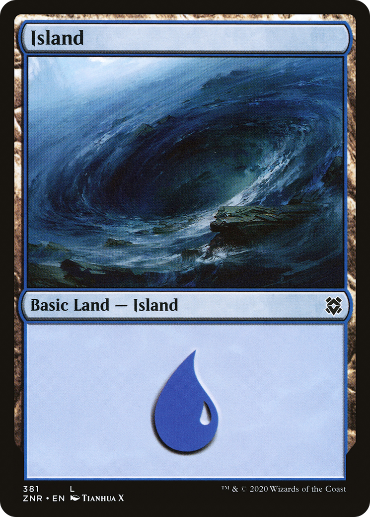 Island (ZNR-381) - Zendikar Rising - Premium MTG Single from Wizards of the Coast - Just $0.10! Shop now at Game Crave Tournament Store