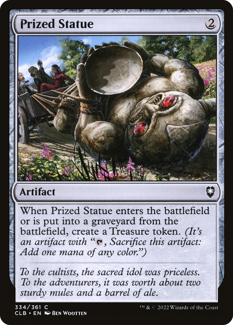 Prized Statue (CLB-334) - Commander Legends: Battle for Baldur's Gate Foil - Premium MTG Single from Wizards of the Coast - Just $0.30! Shop now at Game Crave Tournament Store