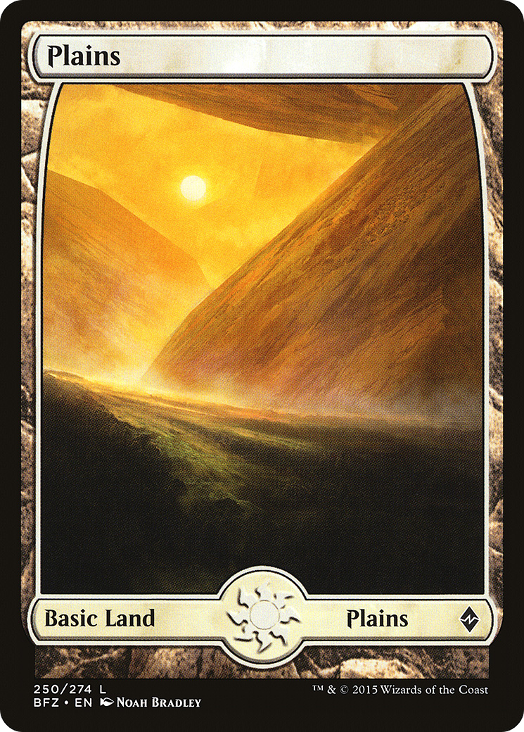 Plains (BFZ-250) - Battle for Zendikar - Premium MTG Single from Wizards of the Coast - Just $0.08! Shop now at Game Crave Tournament Store