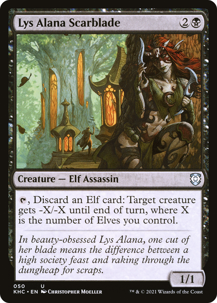 Lys Alana Scarblade (KHC-050) - Kaldheim Commander - Premium MTG Single from Wizards of the Coast - Just $0.08! Shop now at Game Crave Tournament Store