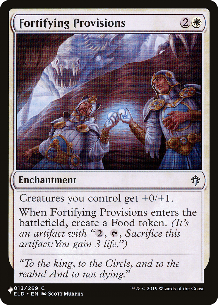 Fortifying Provisions (PLIST-1098) - The List - Premium MTG Single from Wizards of the Coast - Just $0.08! Shop now at Game Crave Tournament Store