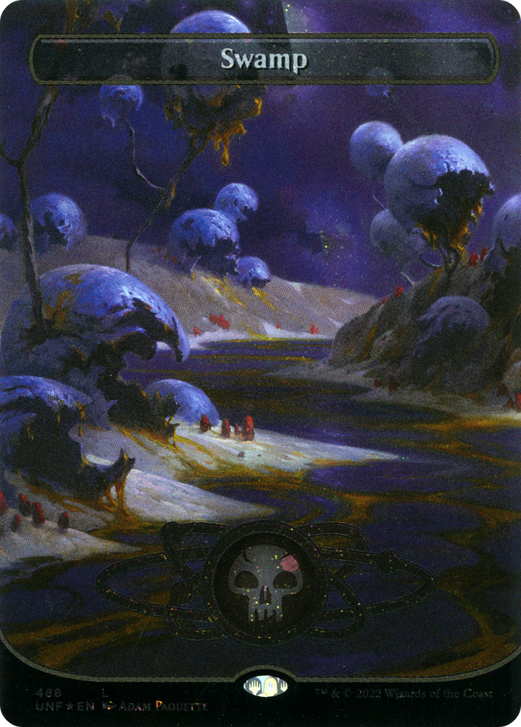Swamp (UNF-488) - Unfinity Foil - Premium MTG Single from Wizards of the Coast - Just $0.69! Shop now at Game Crave Tournament Store