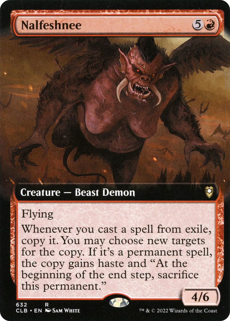 Nalfeshnee (CLB-632) - Commander Legends: Battle for Baldur's Gate: (Extended Art) - Premium MTG Single from Wizards of the Coast - Just $2.78! Shop now at Game Crave Tournament Store