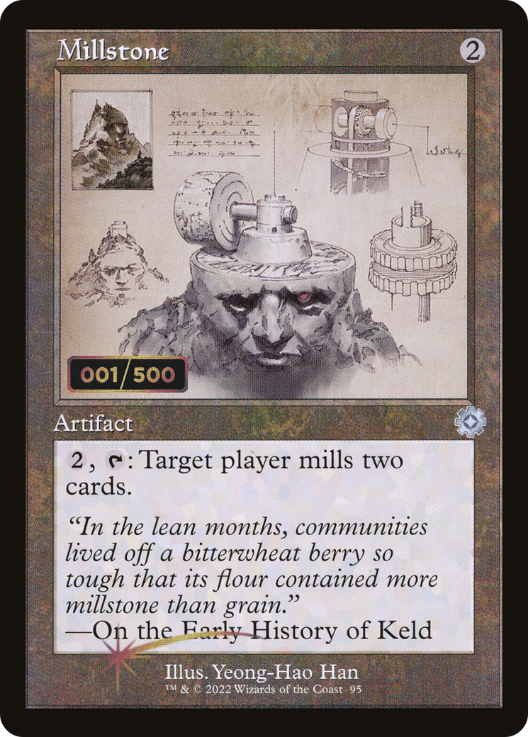 Millstone (BRR-95Z) - The Brothers' War Retro Artifacts Foil - Premium MTG Single from Wizards of the Coast - Just $123.98! Shop now at Game Crave Tournament Store