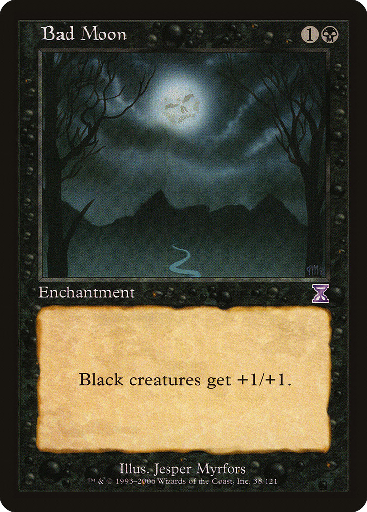 Bad Moon (TSB-038) - Time Spiral Timeshifted - Premium MTG Single from Wizards of the Coast - Just $1.25! Shop now at Game Crave Tournament Store