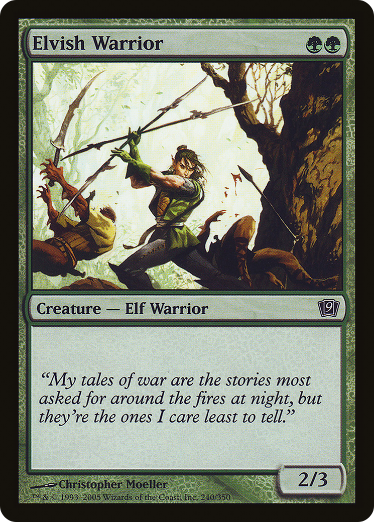 Elvish Warrior (9ED-240★) - Ninth Edition Foil - Premium MTG Single from Wizards of the Coast - Just $0.54! Shop now at Game Crave Tournament Store