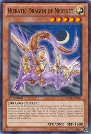 Hieratic Dragon of Nebthet (GAOV-EN021) - Galactic Overlord Unlimited - Premium Yugioh Single from Konami - Just $0.12! Shop now at Game Crave Tournament Store