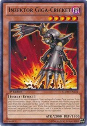 Inzektor Giga-Cricket (GAOV-EN031) - Galactic Overlord 1st Edition - Premium Yugioh Single from Konami - Just $0.25! Shop now at Game Crave Tournament Store