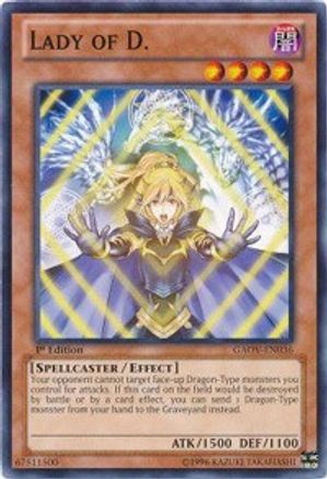 Lady of D. (GAOV-EN036) - Galactic Overlord Unlimited - Premium Yugioh Single from Konami - Just $0.25! Shop now at Game Crave Tournament Store