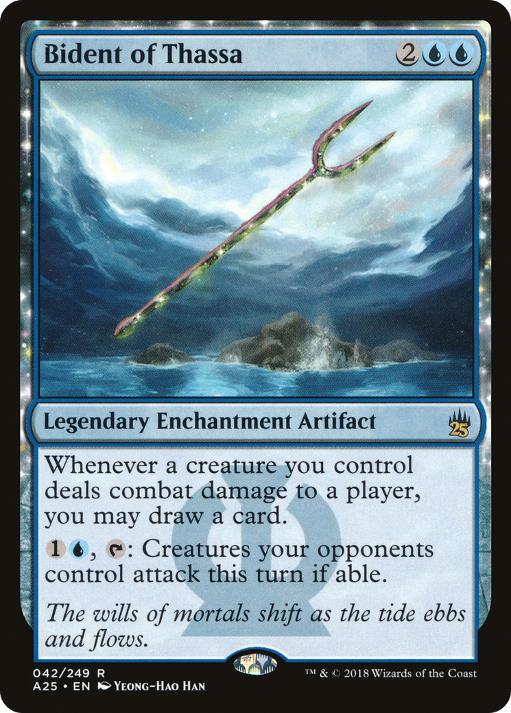 Bident of Thassa (A25-042) - Masters 25: (nyxtouched) - Premium MTG Single from Wizards of the Coast - Just $0.19! Shop now at Game Crave Tournament Store