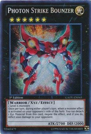 Photon Strike Bounzer (GAOV-EN043) - Galactic Overlord 1st Edition - Premium Yugioh Single from Konami - Just $7.83! Shop now at Game Crave Tournament Store