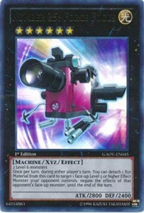 Number 25: Force Focus (GAOV-EN045) - Galactic Overlord Unlimited - Premium Yugioh Single from Konami - Just $0.94! Shop now at Game Crave Tournament Store
