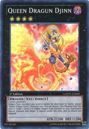 Queen Dragun Djinn (GAOV-EN049) - Galactic Overlord Unlimited - Premium Yugioh Single from Konami - Just $7.03! Shop now at Game Crave Tournament Store