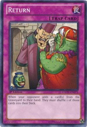Return (GAOV-EN075) - Galactic Overlord Unlimited - Premium Yugioh Single from Konami - Just $0.25! Shop now at Game Crave Tournament Store