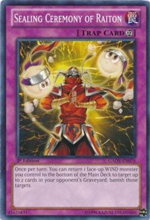 Sealing Ceremony of Raiton (GAOV-EN078) - Galactic Overlord Unlimited - Premium Yugioh Single from Konami - Just $0.25! Shop now at Game Crave Tournament Store