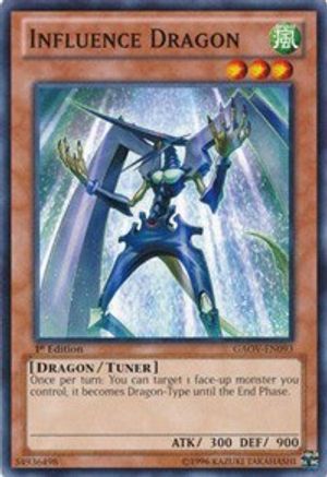 Influence Dragon (GAOV-EN093) - Galactic Overlord Unlimited - Premium Yugioh Single from Konami - Just $0.25! Shop now at Game Crave Tournament Store