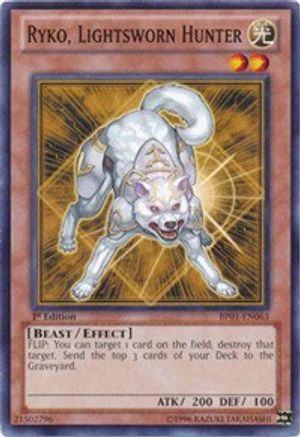 Ryko, Lightsworn Hunter (BP01-EN063) - Battle Pack: Epic Dawn Unlimited - Premium Yugioh Single from Konami - Just $0.25! Shop now at Game Crave Tournament Store