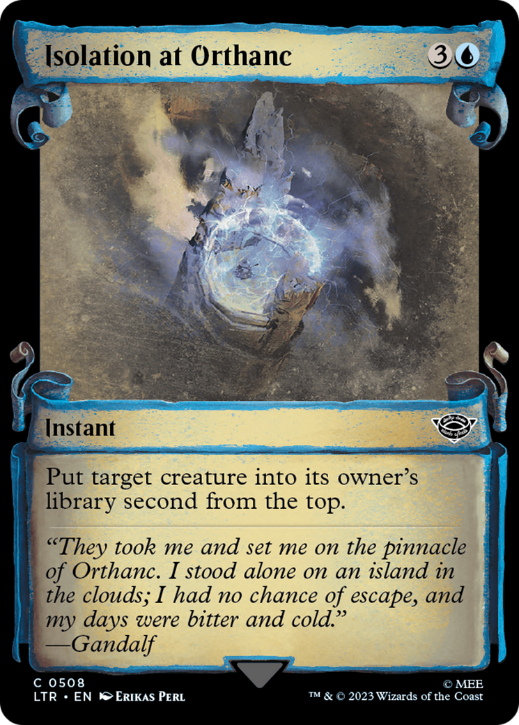 Isolation at Orthanc (LTR-508) - The Lord of the Rings: Tales of Middle-earth: (Showcase) - Premium MTG Single from Wizards of the Coast - Just $0.08! Shop now at Game Crave Tournament Store