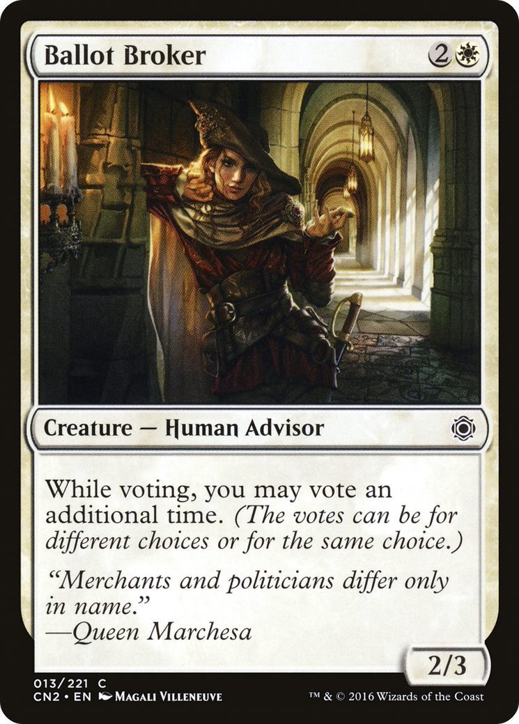 Ballot Broker (CN2-013) - Conspiracy: Take the Crown Foil - Premium MTG Single from Wizards of the Coast - Just $4.69! Shop now at Game Crave Tournament Store