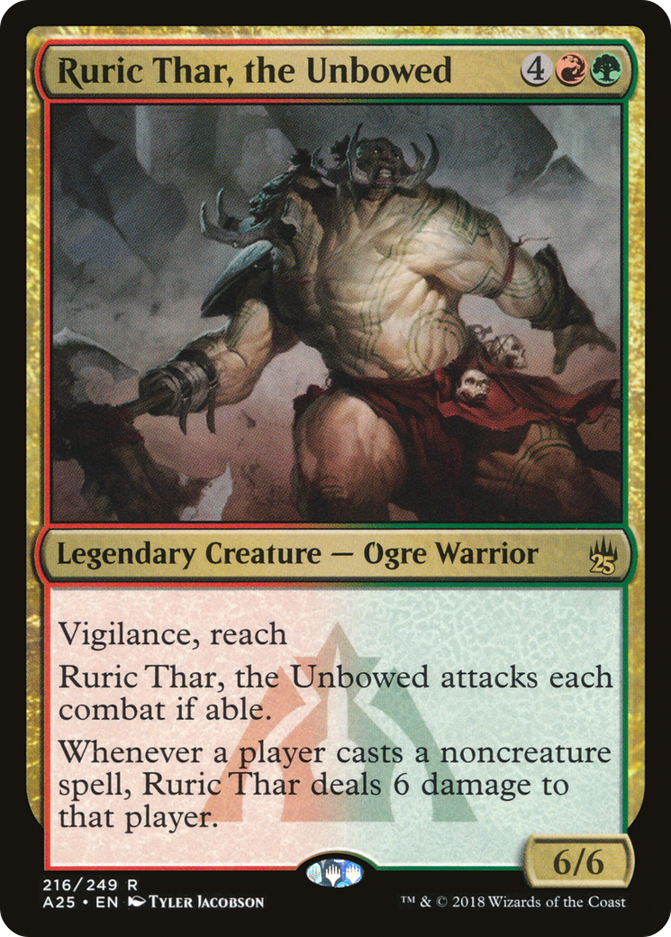 Ruric Thar, the Unbowed (A25-216) - Masters 25 - Premium MTG Single from Wizards of the Coast - Just $0.27! Shop now at Game Crave Tournament Store