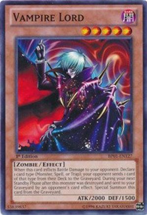 Vampire Lord (BP01-EN127) - Battle Pack: Epic Dawn Unlimited - Premium Yugioh Single from Konami - Just $0.38! Shop now at Game Crave Tournament Store