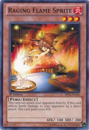 Raging Flame Sprite (BP01-EN136) - Battle Pack: Epic Dawn Unlimited - Premium Yugioh Single from Konami - Just $0.39! Shop now at Game Crave Tournament Store