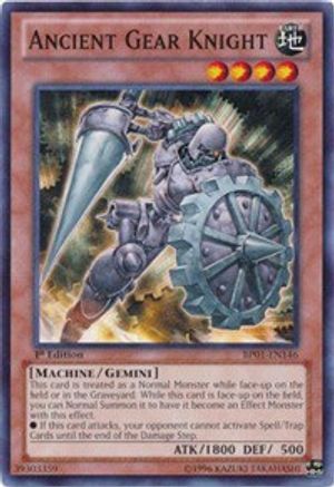 Ancient Gear Knight (BP01-EN146) - Battle Pack: Epic Dawn 1st Edition - Premium Yugioh Single from Konami - Just $0.25! Shop now at Game Crave Tournament Store