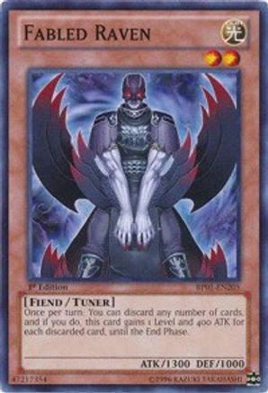 Fabled Raven (BP01-EN205) - Battle Pack: Epic Dawn Unlimited - Premium Yugioh Single from Konami - Just $0.25! Shop now at Game Crave Tournament Store