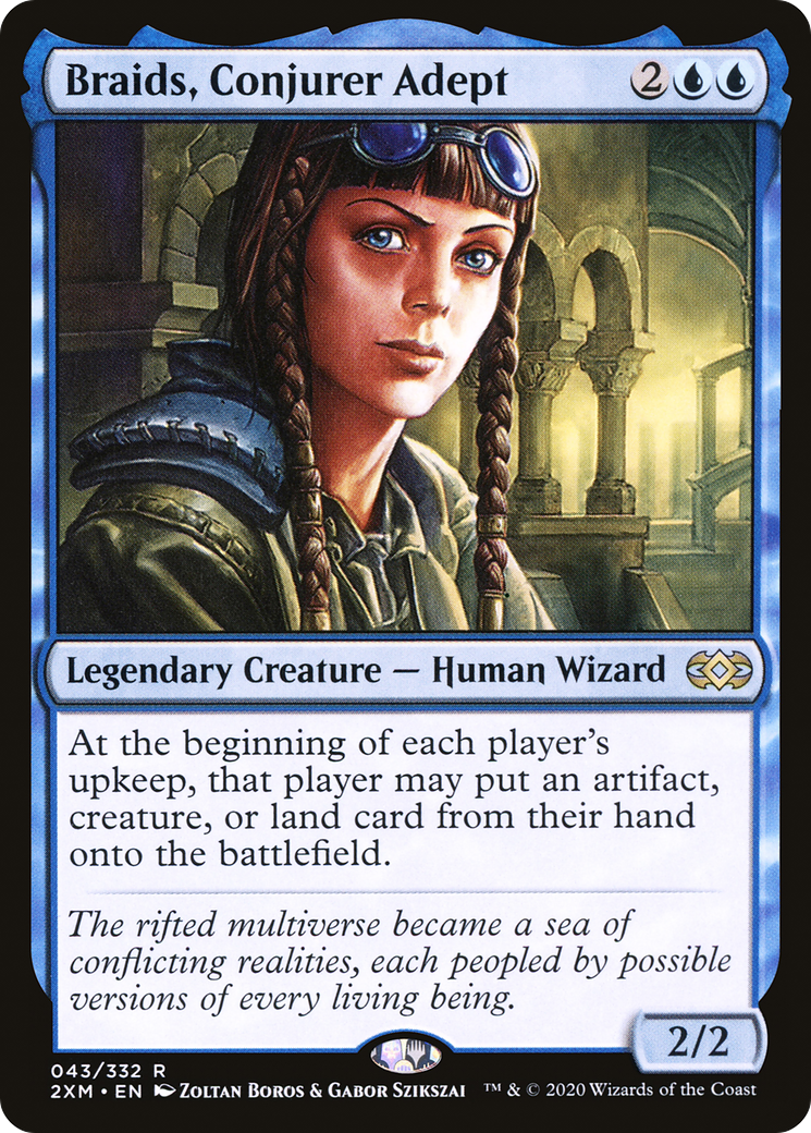 Braids, Conjurer Adept (2XM-043) - Double Masters - Premium MTG Single from Wizards of the Coast - Just $0.25! Shop now at Game Crave Tournament Store