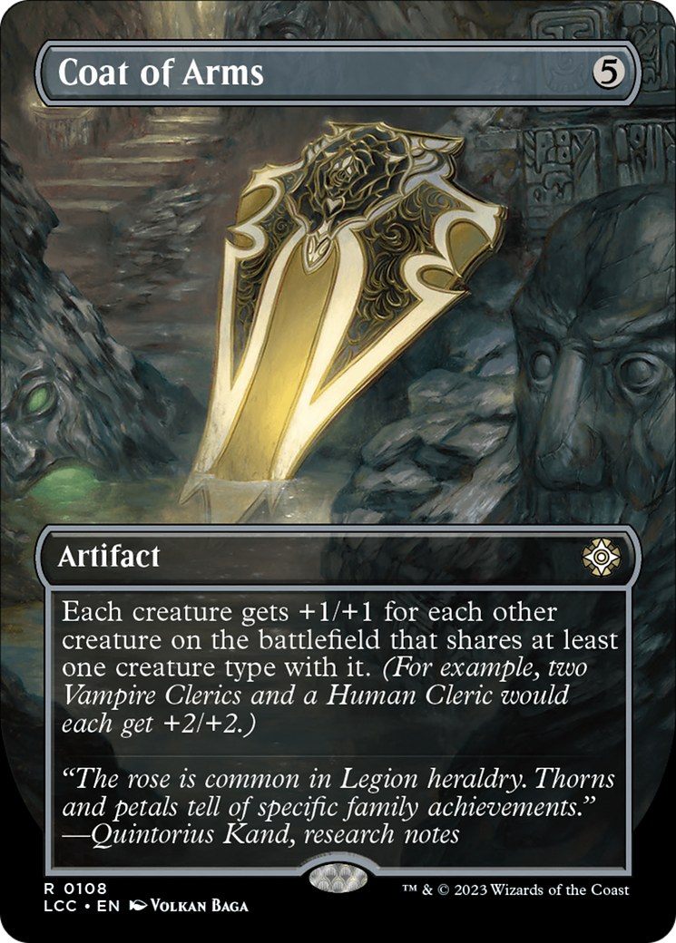 Coat of Arms (LCC-108) - The Lost Caverns of Ixalan Commander (Borderless) Foil - Premium MTG Single from Wizards of the Coast - Just $7.56! Shop now at Game Crave Tournament Store