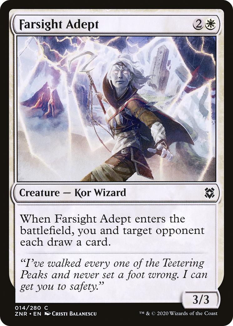 Farsight Adept (ZNR-014) - Zendikar Rising Foil - Premium MTG Single from Wizards of the Coast - Just $0.08! Shop now at Game Crave Tournament Store