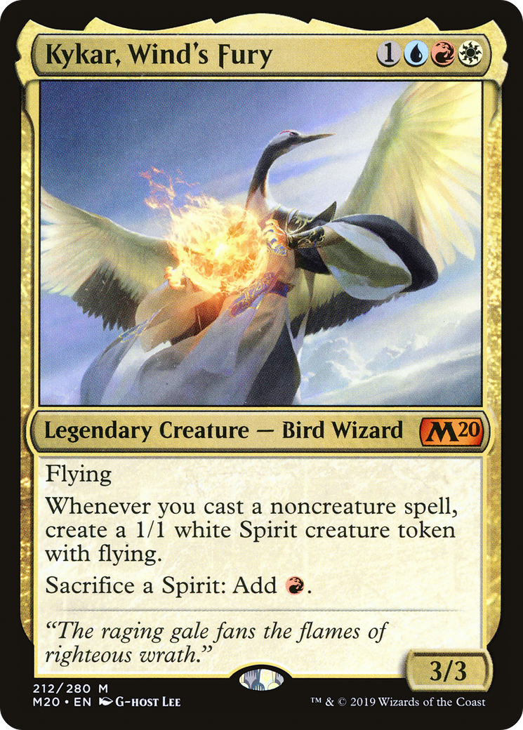 Kykar, Wind's Fury (M20-212) - Core Set 2020 - Premium MTG Single from Wizards of the Coast - Just $0.20! Shop now at Game Crave Tournament Store