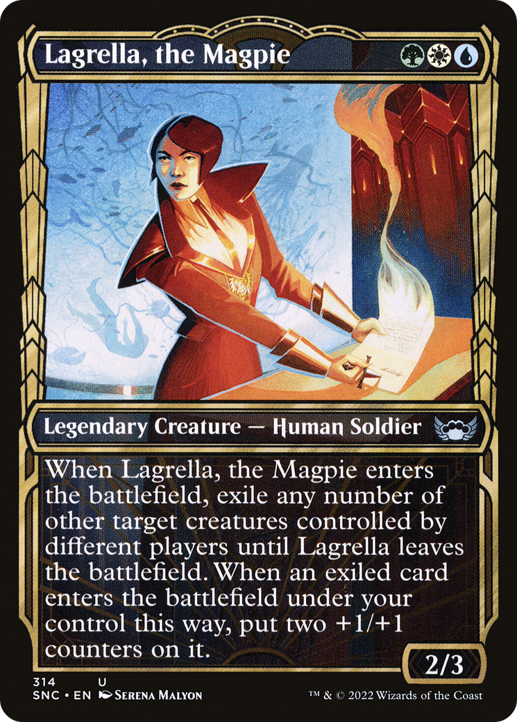 Lagrella, the Magpie (SNC-314) - Streets of New Capenna: (Showcase) - Premium MTG Single from Wizards of the Coast - Just $0.08! Shop now at Game Crave Tournament Store