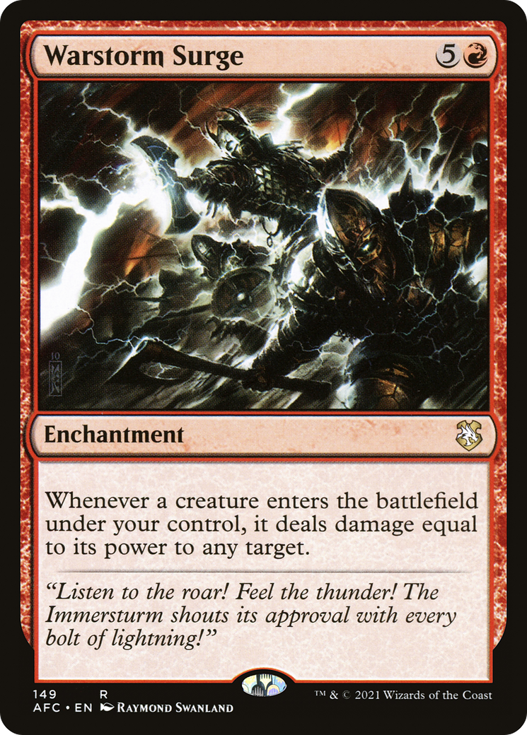 Warstorm Surge (AFC-149) - Forgotten Realms Commander - Premium MTG Single from Wizards of the Coast - Just $0.63! Shop now at Game Crave Tournament Store