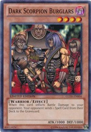Dark Scorpion Burglars (GLD5-EN004) - Gold Series: Haunted Mine Limited - Premium Yugioh Single from Konami - Just $0.30! Shop now at Game Crave Tournament Store