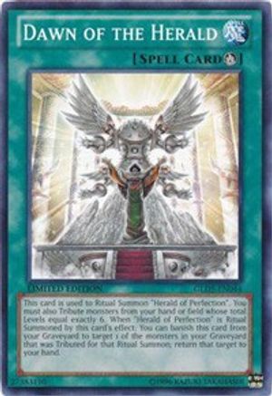 Dawn of the Herald (GLD5-EN044) - Gold Series: Haunted Mine Limited - Premium Yugioh Single from Konami - Just $0.41! Shop now at Game Crave Tournament Store